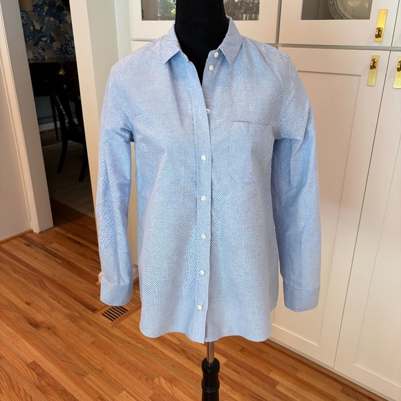 Sezane Tops - ✨ Sézane Tomboy Shirt in Oxford Blue – Size 38 ✨